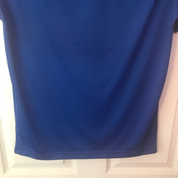 Peak Velocity Blue Short Sleeve Workout Shirt Mens Small S - Picture 10 of 12